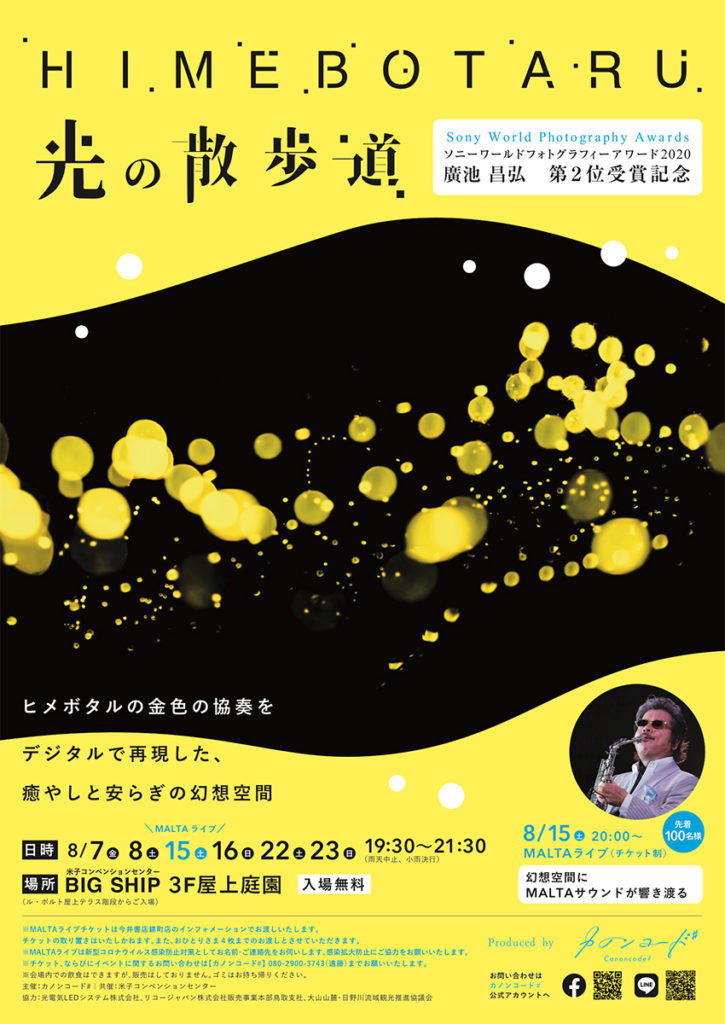 HIMEBOTARU 光の散歩道　イベントポスター